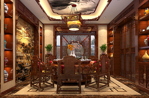 崇左温馨雅致的古典中式家庭装修设计效果图