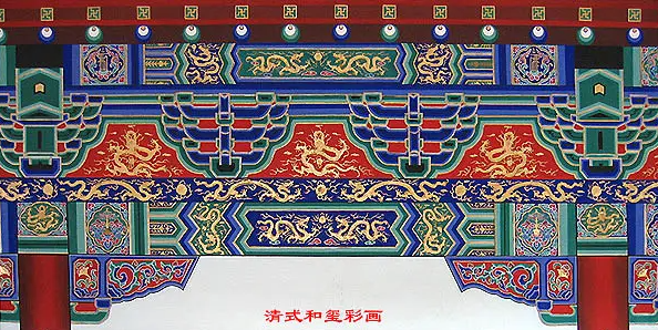 崇左中国建筑彩画装饰图案